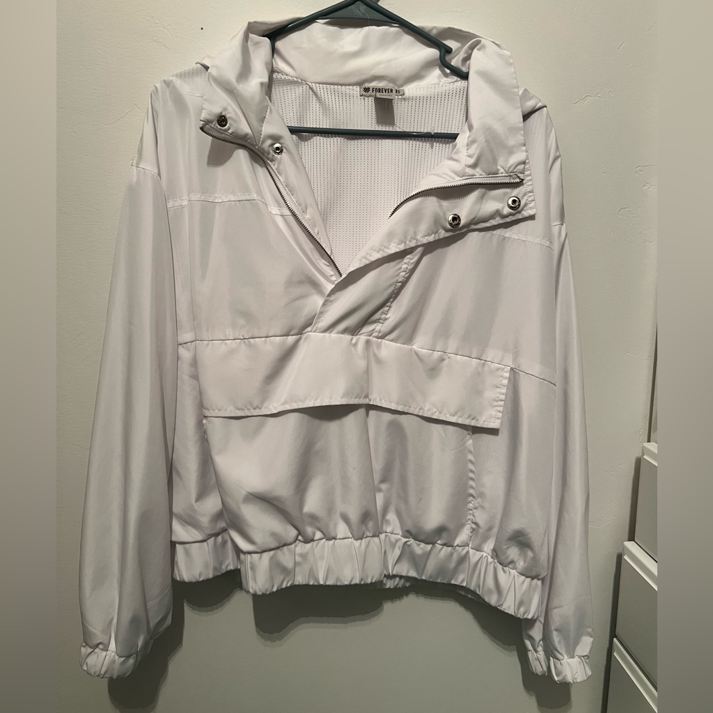 Brand New White Windbreaker